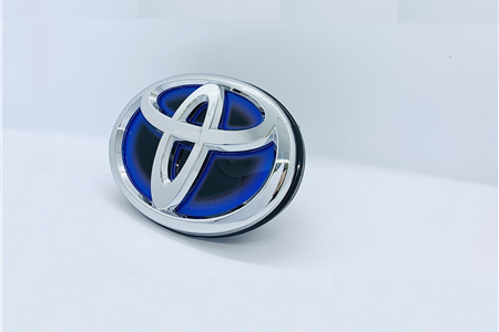 Logo toyota nền xanh